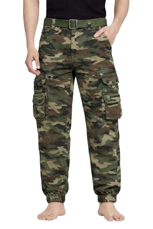 krystle Men Cargo Pants | Military Army Print Pants with Utility Pockets | Comfortable Fit (Multicolor,Multisize)-picture-14