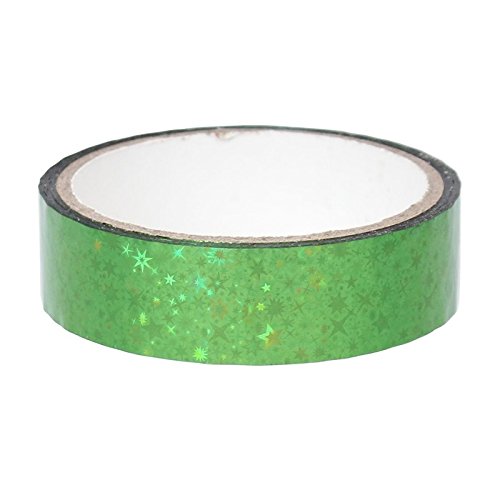 Etoiles Déco Ruban adhésif pour Hula Hoop, 25mm x 30m, Vert Cover