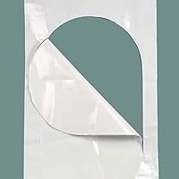 Vista 2 de 36 x 48 pulgadas, color blanco, puerta con cremallera para acceso a proyectos de envoltura retráctil