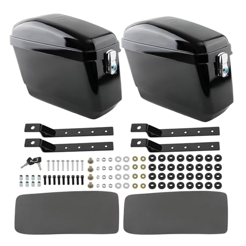 Sacoches rigides noires universelles pour moto Yamaha et Cruise