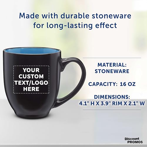 Juego de 100 tazas de cerámica personalizadas 16 oz miniatura 4