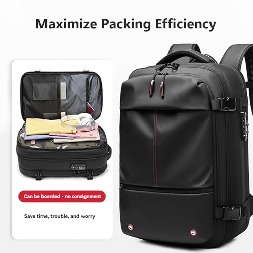 Spacevac Pro Backpack, Air Vacpack Backpack with Vacuum Seal Compression, 60L Expandable Easy Vac Travel Bag with Pump (Blue, 60L)3