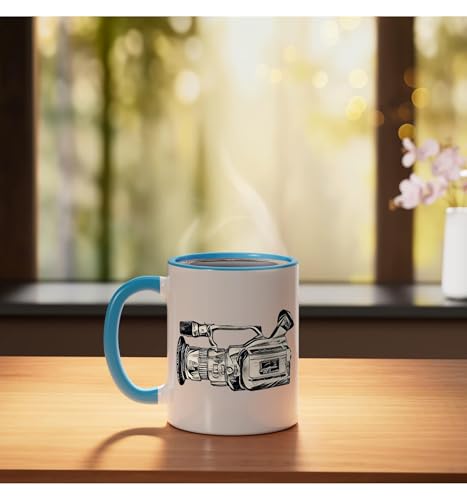 Taza de cerámica VX1000 Iconic Skateboard 11 oz azul/blanco miniatura 3