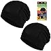 Beauty Town Stocking Dreadlocks Cap - Black, Comfortable fit, stretchable, super stretchy, soft, durable, lightweight, stays on your head, unisex