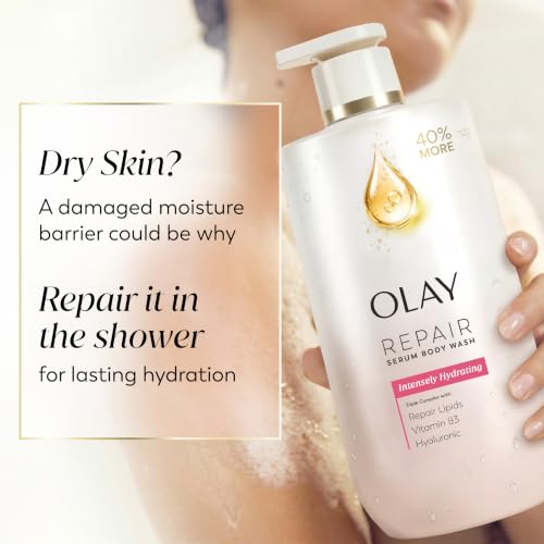 Olay Body Wash for Women, Intensely Hydrating, Hyaluronic Acid Serum Complex, Renews Moisture, Free of Parabens & Phthalates, Vitamin B3 Lameller Technology, For All Skin Types, 28 fl oz - image 6