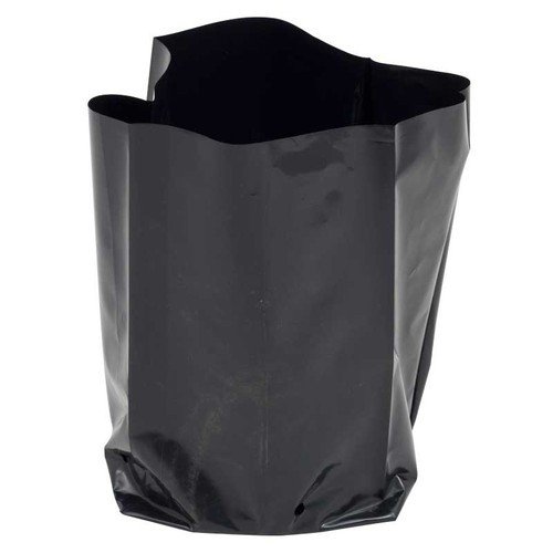 Stuti Plastic UV Protected Nursery Black Bag 8 X 8 Inch (30 Pieces) Plastic Terrace Gardening Nursery Cover | Plastic Growing Bag Black