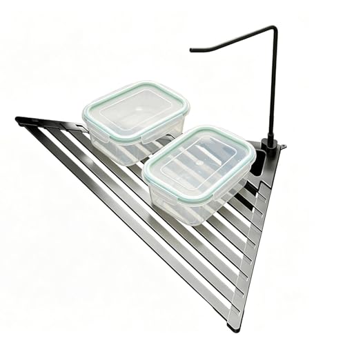 Generisch Escurreplatos Para Vajilla, Escurreplatos de metal inoxidable plegable | Escurreplatos para encimera de cocina, para organizar el almacenamiento y el drenaje en la encimera