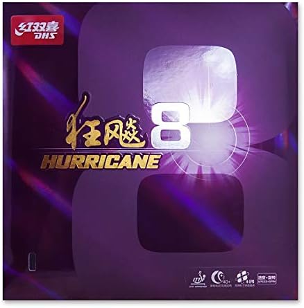 DHS Hurricane 8 Hard Table Tennis Rubber