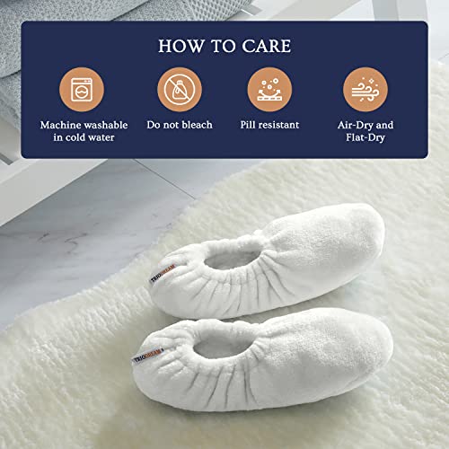 Triodream Velvet Plush Memory Foam Warm Slipper Socks For Women | Non-Slip One Size Fuzzy Socks For Women With Grippers | Ultra Plush And Cozy Warmth Collection (Ivory) #TOP3