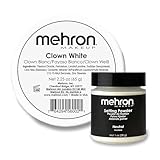 Mehron Clown White Face Paint 2.25 oz & Setting Powder Neutral 1 oz | Professional Cream & Loose Powder Makeup for Stage, Film, Cosplay & Halloween