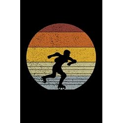 Patines en línea: Patinaje en línea patinaje sobre ruedas de la vendimia |Libreta DIN A5 6x9 pulgadas |cuaderno diario planificador |120 páginas |Libro de grasa punteada