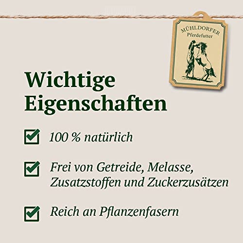 Mühldorfer NaturHupferl Apfel - 1 kg - Gesunde Leckerli für Pferde - Getreidefrei - Ohne Melasse und Zusatzstoffe