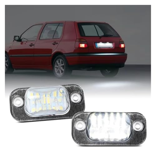 Luz LED Placa Matrícula Blanca de Alta Luminosidad Kit de 2 Plafones para Seat Ibiza y Cordoba 2