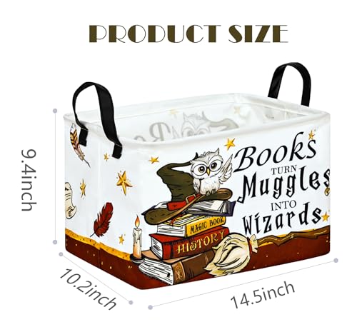 Image of MAIZMZ Kids Reading Book Storage Basket Book Organizer for Nursery Classroom Gifts Toys Storage Bin /Dorm /Kitchen /Pet /Office /Closet /Shelf /Room Decor Storage