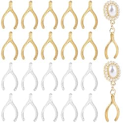 RP Remarkable Power, 20 Pack Silver Gold Wish Bone Lucky Charms