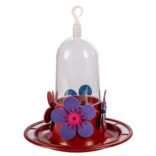 Bebedouro Para Beija Flor Bandeja Com Poleiro 250ml Cores Mistas 6 Unidades Pet Piu Jel Plast