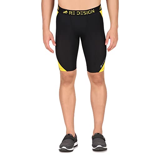 Image of ReDesign Apparels Nylon Compression Shorts Tights for Multi Sports (Color Options)