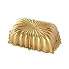 Nordic ware classic fluted loaf pan 6 cup gold  urban country home decor