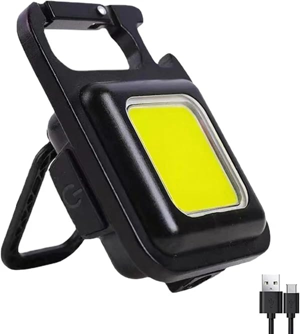 THE QUIRKY HOME Emergency LED Flashlight, High Brightness Work Light USB Recharging, Carabiner Hook, Bottle Opener, Magnet Base for Fishing Walking Camping (B0D639PKQH) Amazon Price History, Amazon Price Tracker