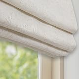 DEJAVU Linen Oatmeal Cordless Shades, Blackout Filtering Roman Shades for Windows & Doors
