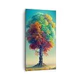 quadri moderni soggiorno albero autunno natura quadro su tela verticale 55x100cm stampe da parete camera da letto cucina 1 pezzo wall art canvas grandi decorazione murale immagini pa55x100-6157