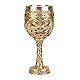 Medieval Goblet Resin Cup with Stainless Steel Liner Unique Home Decor and Practical Wine Glass Hand Painted Dragon Design Perfect for Father’s Day Themed Party (030-11)