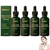 Lotmay Stammzellen Kollagenpeptid Orale Tropfen, Verringerung der Faltenbildung, 2026 Neu Natürliche Stammzellen Kollagen Peptide für Männer und Frauen Geeignet 30 ML (4 Flasche)