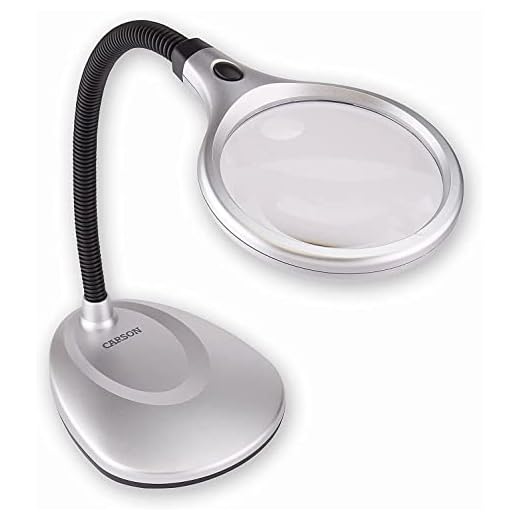 Carson DeskBrite200 LED Magnifier Lamp