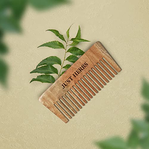 Image of Just Herbs Hair Care & Protection combo with 8 in 1 Shampoo & Neem Wooden Comb