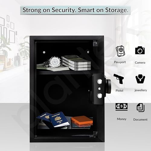 Image of Plantex Digital Safe Locker for Home /Safety Locker Box with Biometric