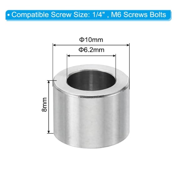 TA-VIGOR 5Pcs M6 Aluminum Spacer - Image 2