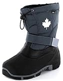  Indigo Canadians 467-185 Kinder Winter Stiefel Snow Boots (30, Dk. Grey)