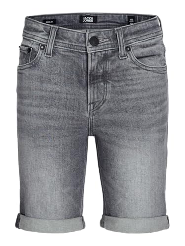 JACK&JONES Junior Jjirick Jjoriginal Shorts Am 360 Sn JNR Jean, Grey Denim 1, 176 Garçon