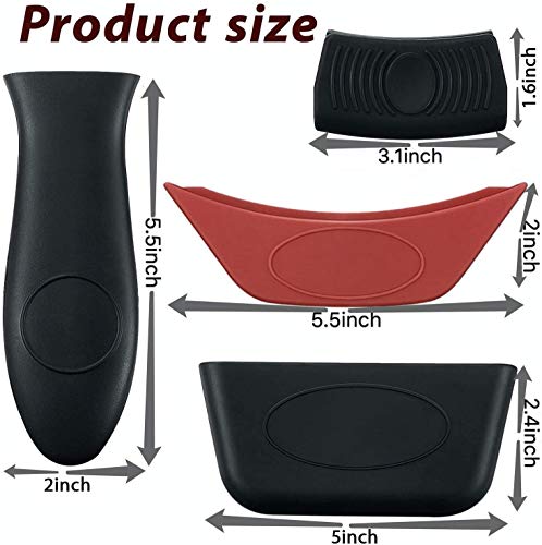 Nhxtdwl Silicone Hot Handle Holder, Pot Holders Cover Rubber, Heat Resistant Potholder Silicone Pot Handle Sleeve For Cast Iron Skillets Aluminum Cookware Metal Frying Pans Handles #TOP1