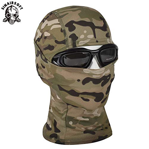 SINAIRSOFT Tactical Airsoft Full Face Mask Balaclava Hood Headwear Motorcycle Hunting CS MC - Thumbnail 5