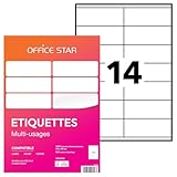 Facilité d'utilisation exceptionnelle : Avec nos étiquettes autocollantes à A4, profitez d'un décollage aisé après l'application; retirez et repositionnez facilement vos étiquettes sans laisser de résidus ou abîmer les surfaces.