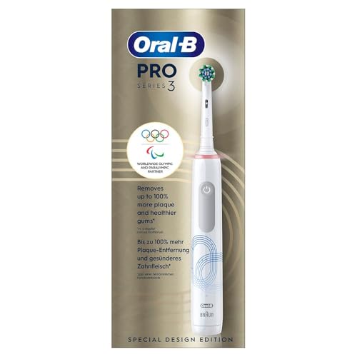 Oral-B Pro Series 3D Elektrische Zahnbürste, Weiß, 1 3D-Reinigungsbürste, entfernt Zahnbelag, 3 Putzmodi, Timer, wiederaufladbar – Bild 3