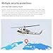 Razordon RC Helicopter, Fly Wing UH1-V4 Huey 470-Class 2.4G 6CH Dual Brushless Motor RC Military Helicopter with GPS Positioning Four Flight Modes (RTF Version)