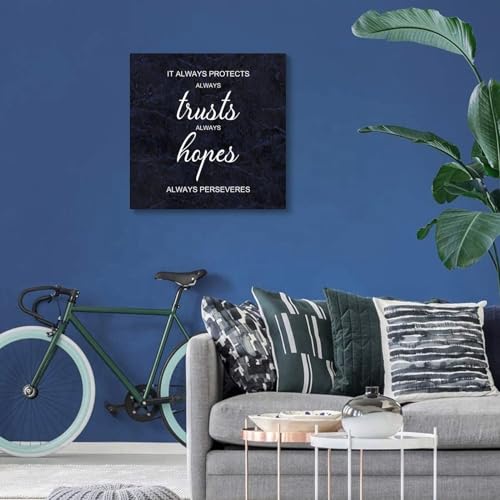 Lienzo impreso con frases positivas de 20x20 para decorar un dormitorio acogedor 7