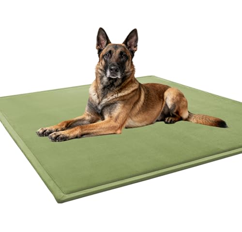 Tapis de couchage lavable vert 80x100 cm pour grand chien - 2