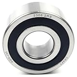 Parts and Parts Pendelkugellager 2306 2RS 30x72x27mm, DIN 630, hohe Belastbarkeit, langlebige selbsthaltende Pendelkugellager, geringe Reibung, ideal für Förderanlagen, Industriemotoren