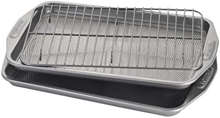 Pemberly Row Nonstick 2 Piece Bakeware Set in Gray