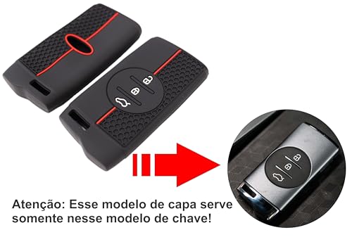 Capa Silicone Compativel Chave Presença Chery Tiggo 3x 5x 7 Pro 2022
