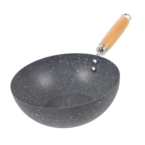 Wok pequeño antiadherente STOBAZA de hierro anodizado duro miniatura 1