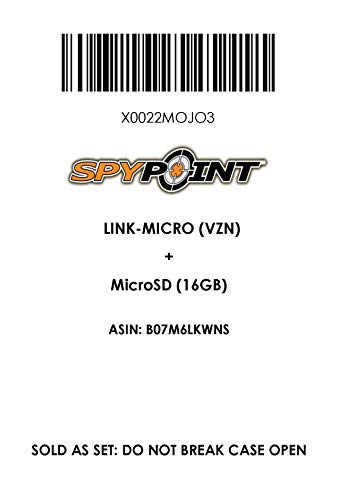 Spypoint Link Micro With 16Gb Microsd (Smallest On The Market!) Wireless/Cell Trail Camera, 4 Power Leds, Fast 4G Photo Transmission W/Preactivated Sim, Fully Configurable Via App (Link-Micro-V) #TOP5