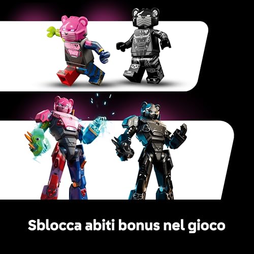 Fortnite Leader Squadra Mecha - Kit da Esposizione con Spada e Minifigure - Regalo da Collezione per Adulti Appassionati di Videogiochi - 77078, Mecha Team Leader 77078 - Lego - Immagine 5