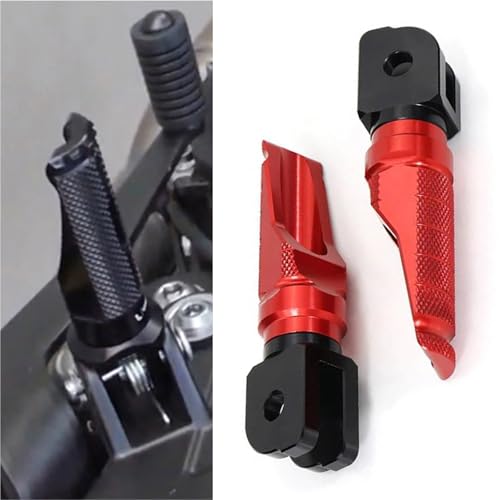 Fußpedal Für SUZUKI GSX-S125 GSX-S750 2017–2019 2018 Pedalstützenzubehör Vordere Fußrasten Motorrad Trittbrett(Rosso)
