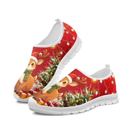 Image of Floral Sneakers for Women Colorful Art Shoes for Women Slip On Casual Work Shoes