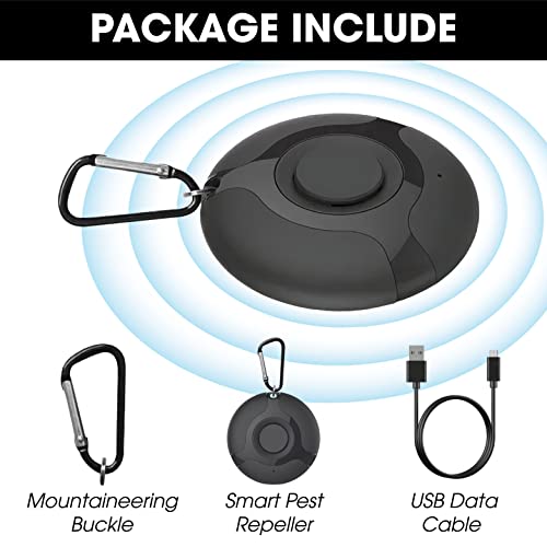 Poolrcfilters Ultrasonic Tick & Flea Repeller - Emits High Frequencies And Protects Humans Without Harmful Chemicals Or Pesticides, Black #TOP3
