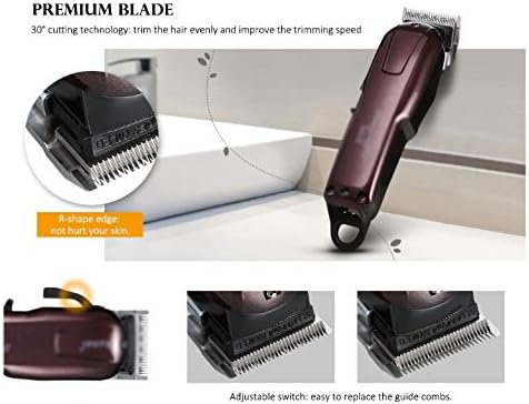 Carbon Steel Electric Professional Hair Clipper Trimmer Powerful Hair Shaving Machine Cutting Tool